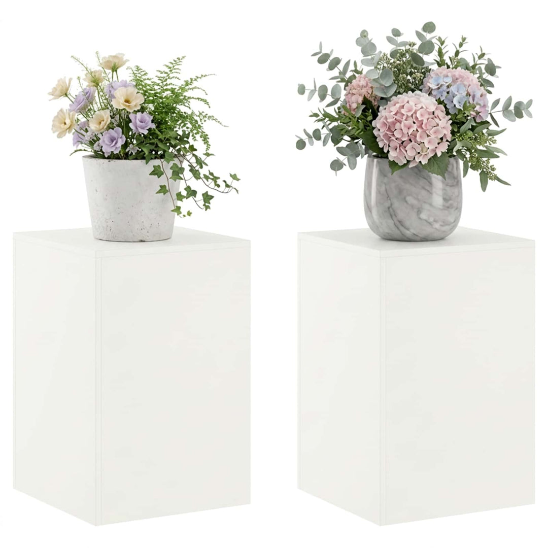 Planteholder 2 pcs Hvid 40 x 40 x 60 cm Stål