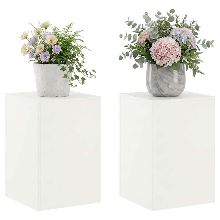 Planteholder 2 pcs Hvid 40 x 40 x 60 cm Stål