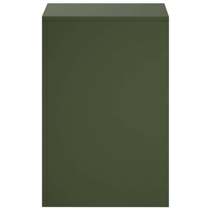 Planteholder 2 pcs Olivengrøn 40 x 40 x 60 cm Stål