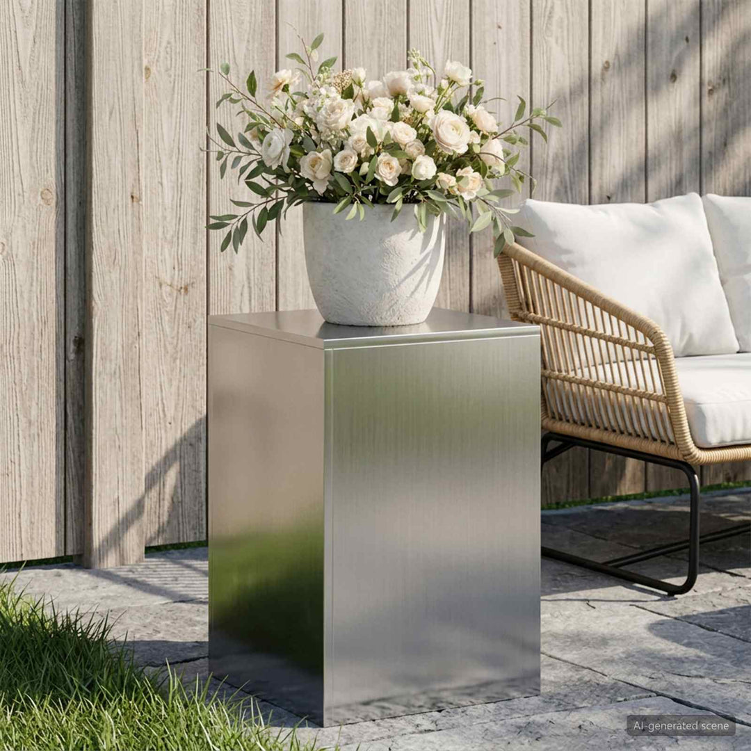 Planteholder Sølv 40 x 40 x 60 cm Stål