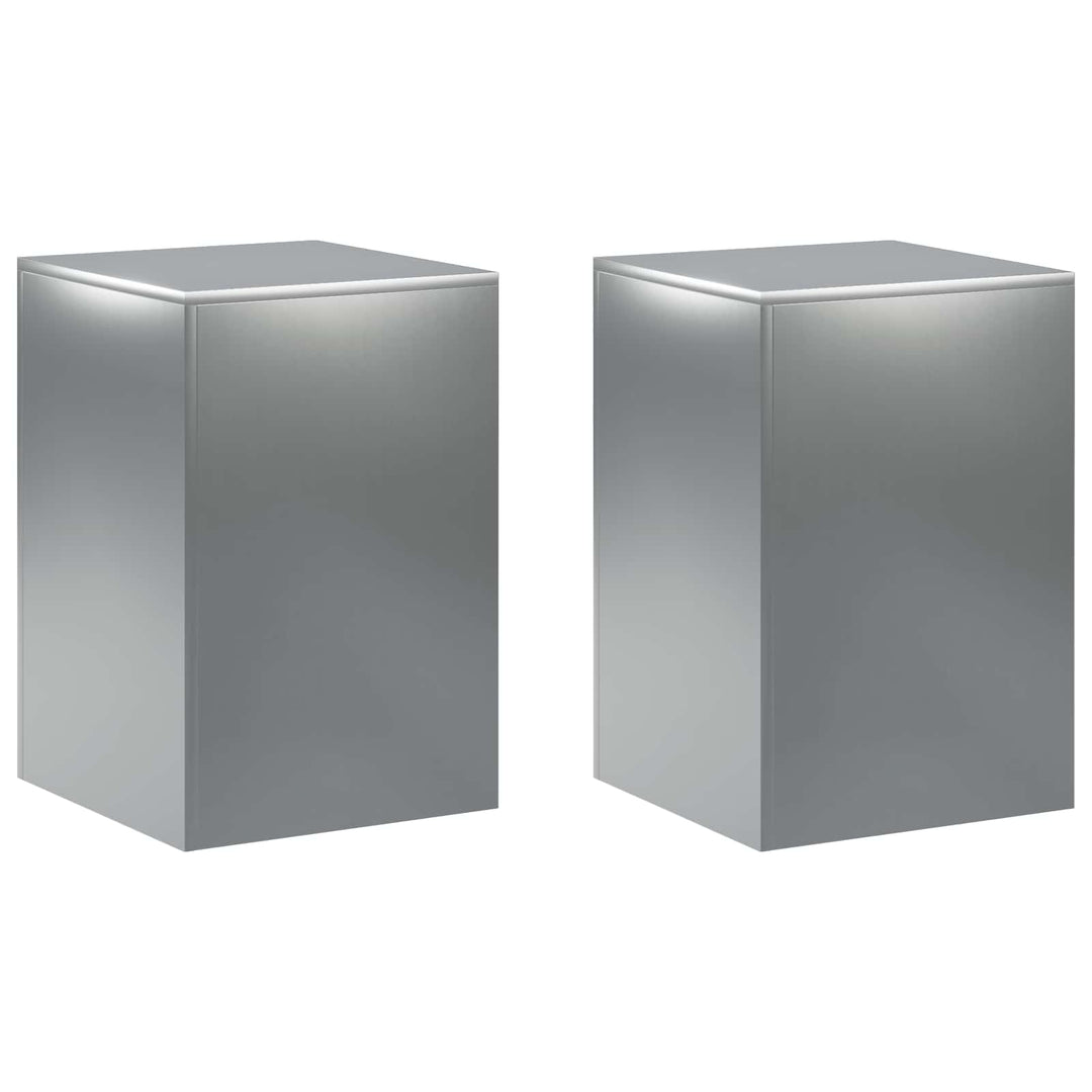 Planteholder 2 pcs Sølv 40 x 40 x 60 cm Rustfrit stål