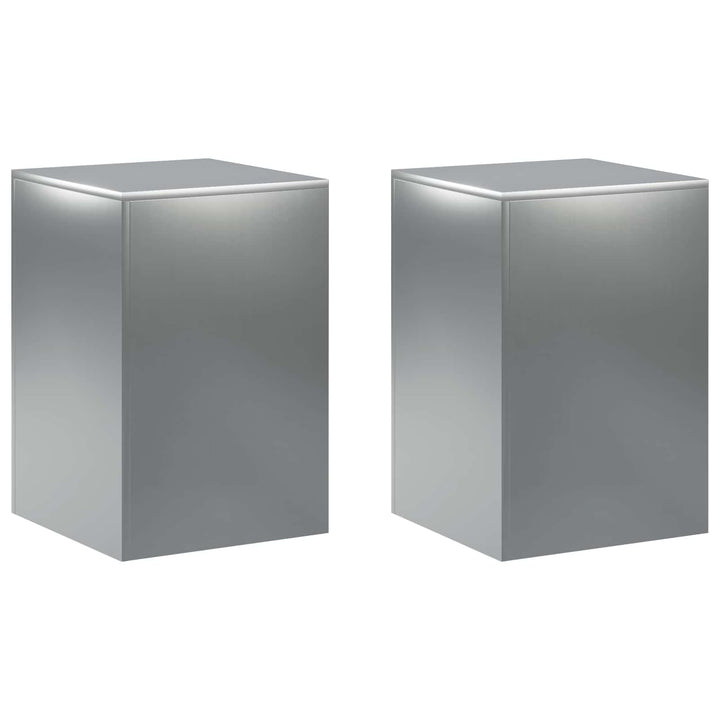 Planteholder 2 pcs Sølv 40 x 40 x 60 cm Rustfrit stål