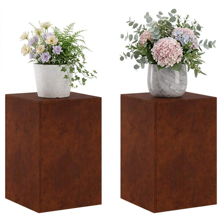 Planteholder 2 pcs Rusten 40 x 40 x 60 cm Cortenstål
