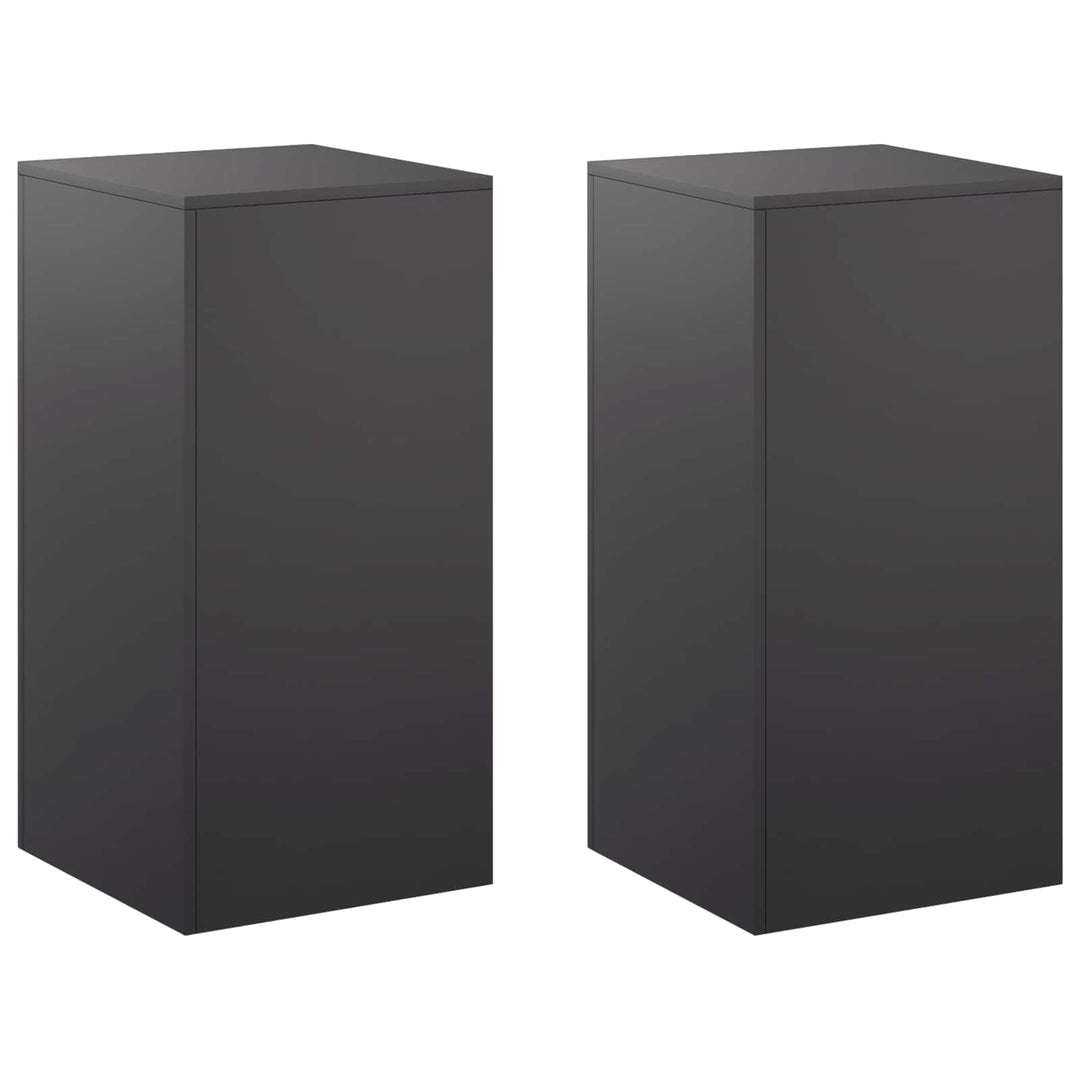 Planteholder 2 pcs Sort 40 x 40 x 80 cm Stål
