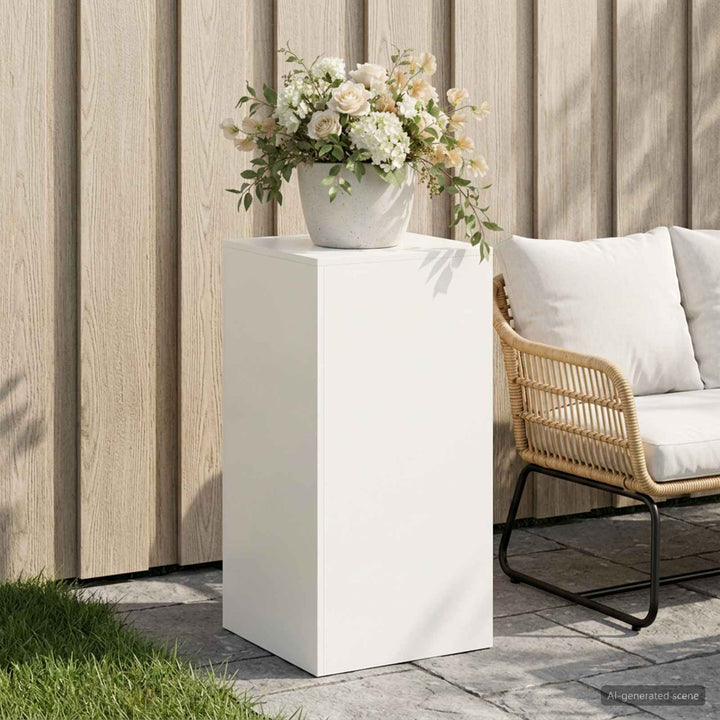 Planteholder Hvid 40 x 40 x 80 cm Stål