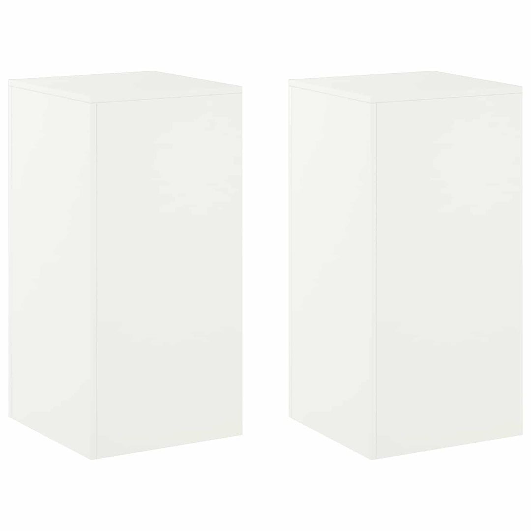 Planteholder 2 pcs Hvid 40 x 40 x 80 cm Stål
