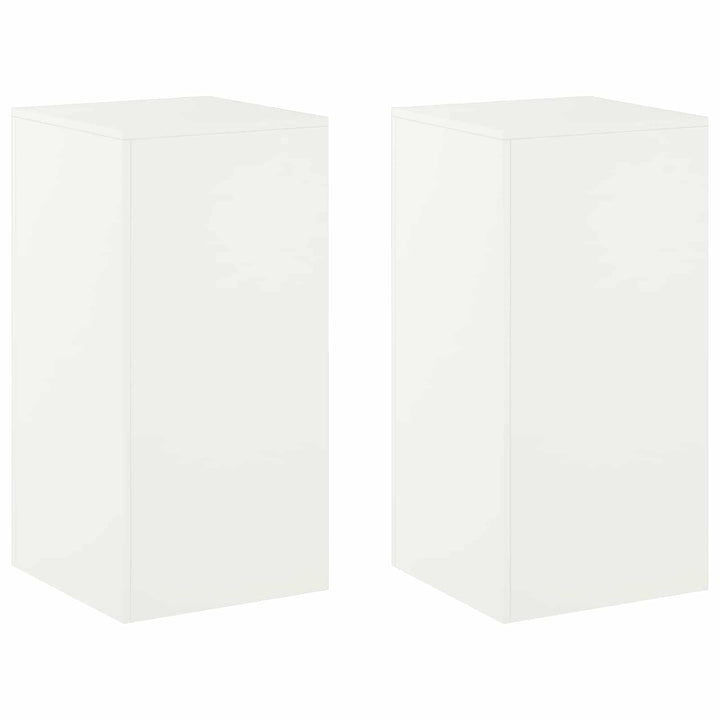 Planteholder 2 pcs Hvid 40 x 40 x 80 cm Stål