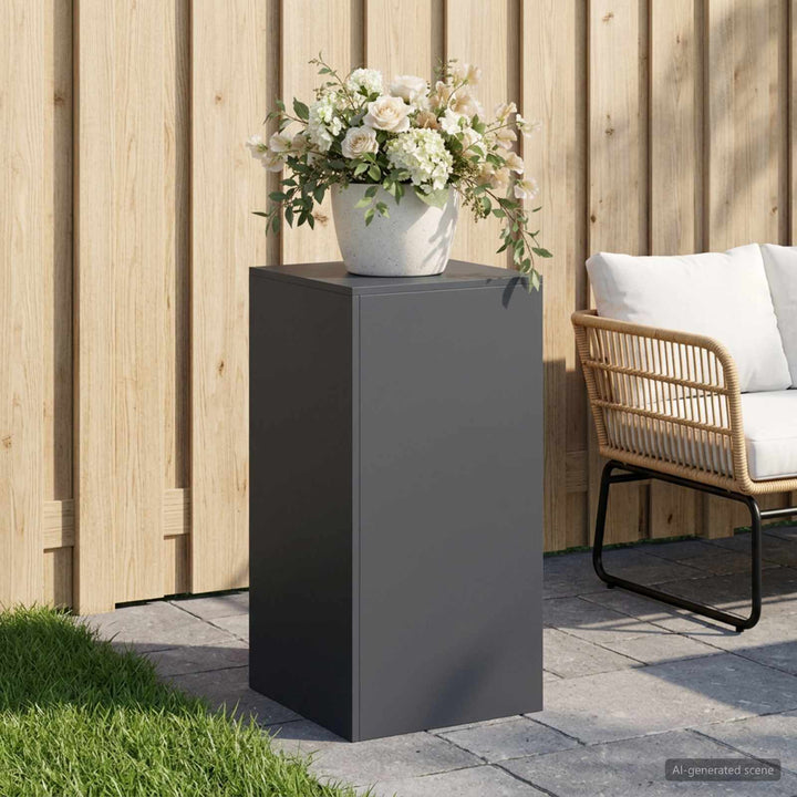 Planteholder Antracit 40 x 40 x 80 cm Rustfrit stål