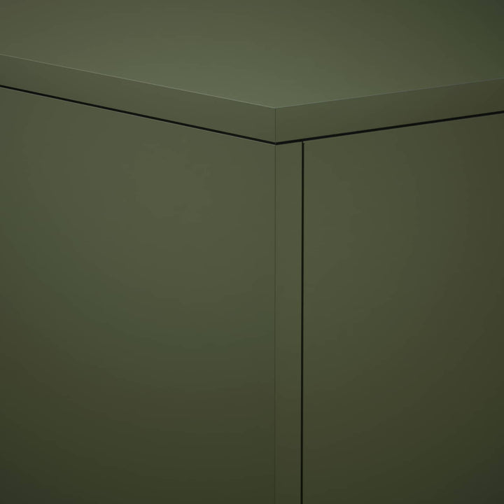 Planteholder 2 pcs Olivengrøn 40 x 40 x 80 cm Stål