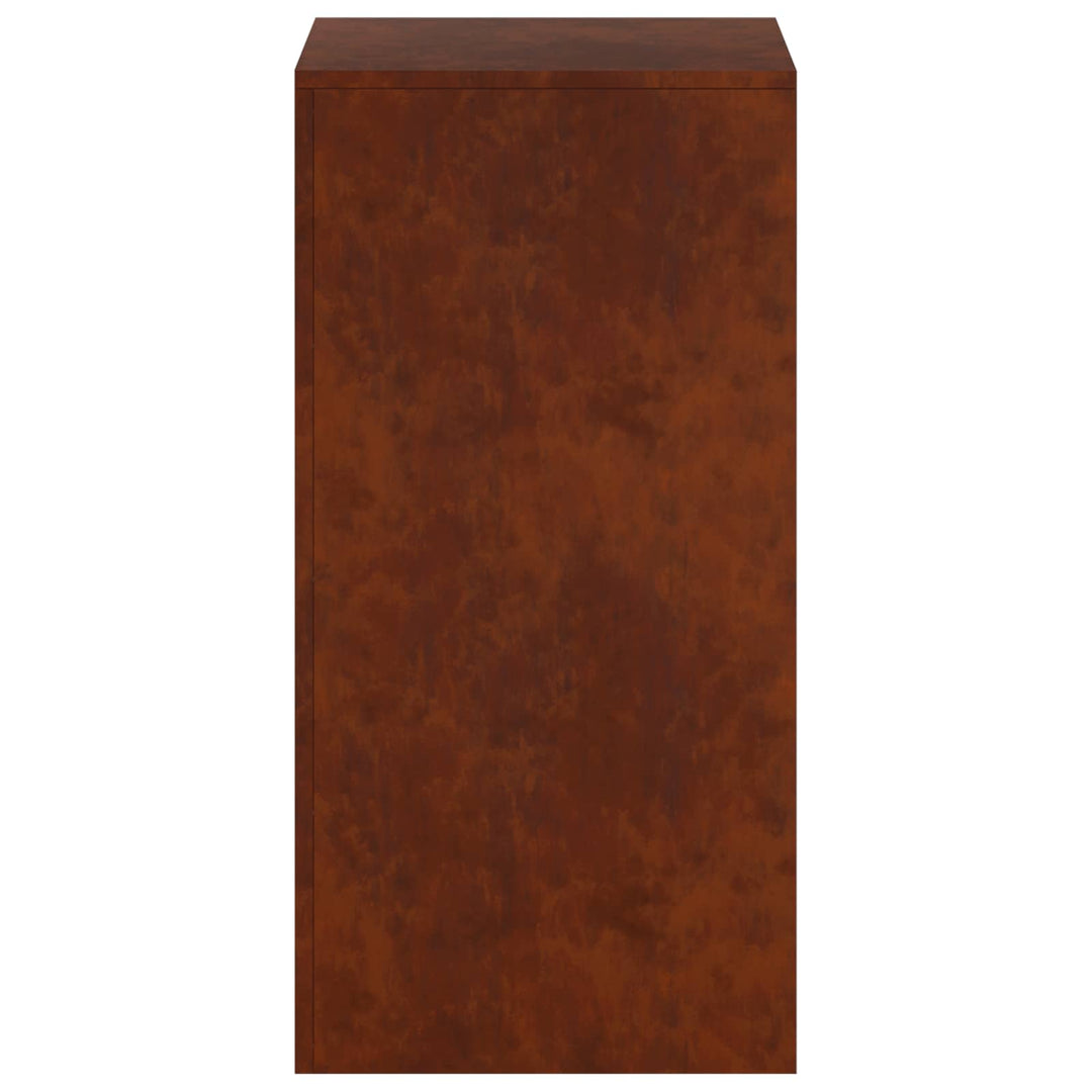 Planteholder Rusten 40 x 40 x 80 cm Cortenstål