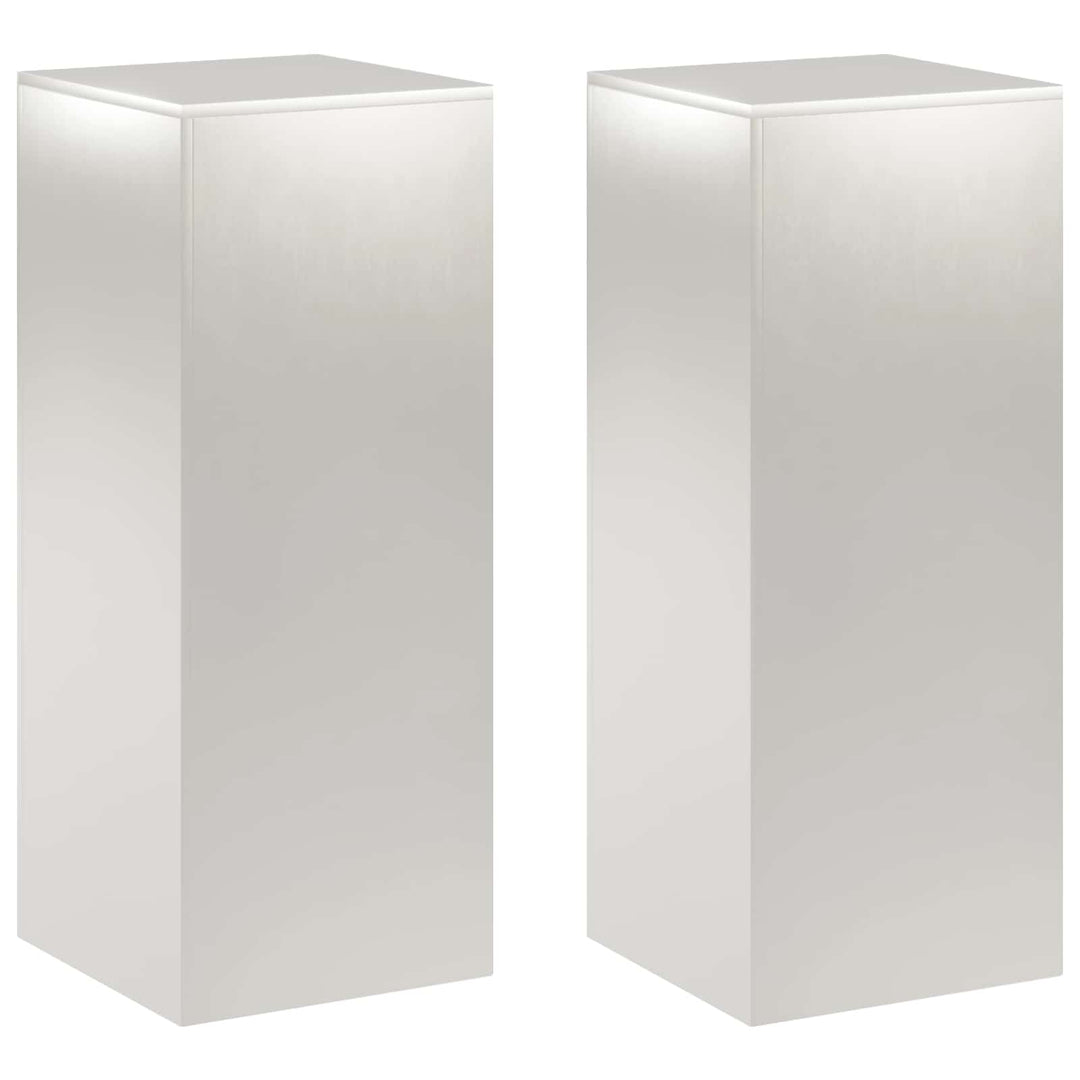 Planteholder 2 pcs Sølv 40 x 40 x 100 cm Stål