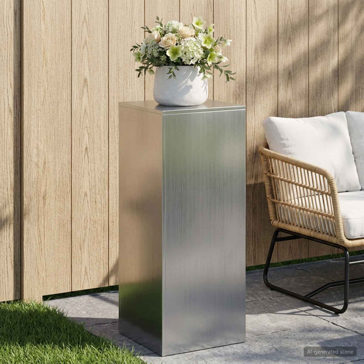 Planteholder Sølv 40 x 40 x 100 cm Stål
