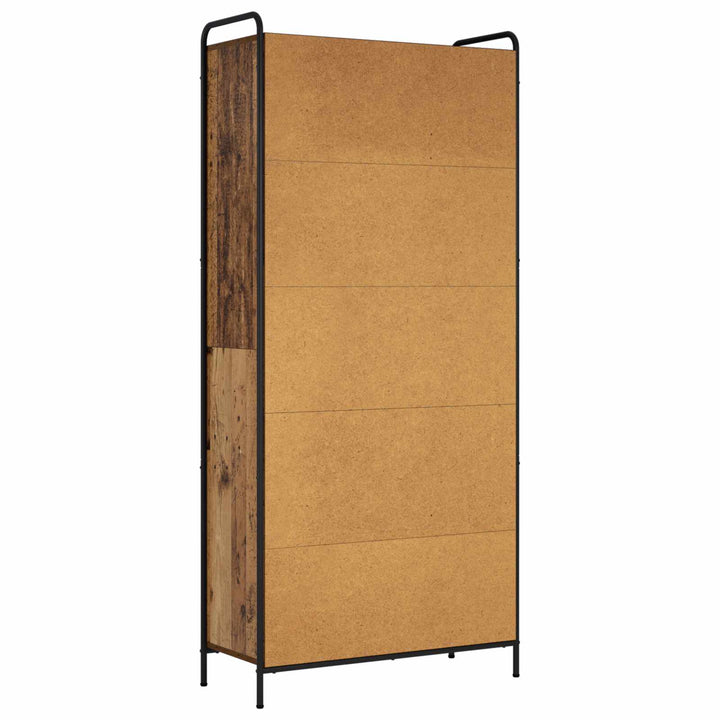 Bogskab 55,5 x 33 x 174 cm Konstrueret træ Gammelt træ