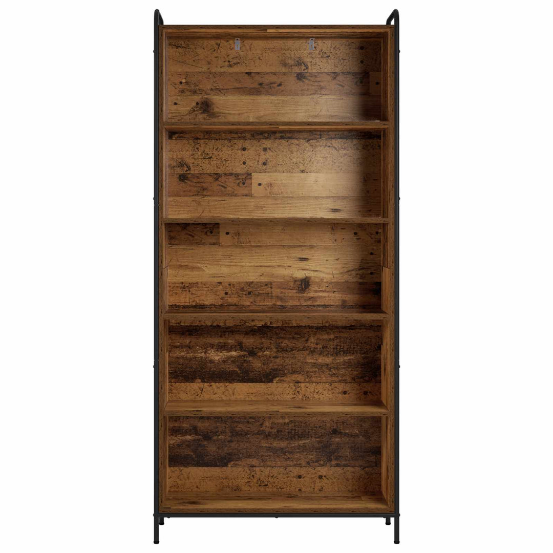 Bogskab 55,5 x 33 x 174 cm Konstrueret træ Gammelt træ