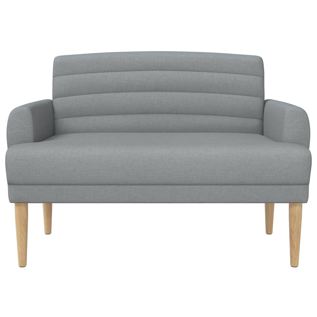 Lænestol med knap tufting Lysegrå 116 x 67 x 80 cm Stof