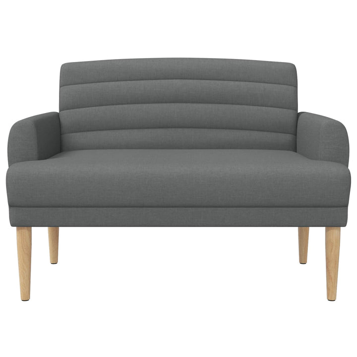 Lænestol med knap tufting Mørkegrå 116 x 67 x 80 cm Stof