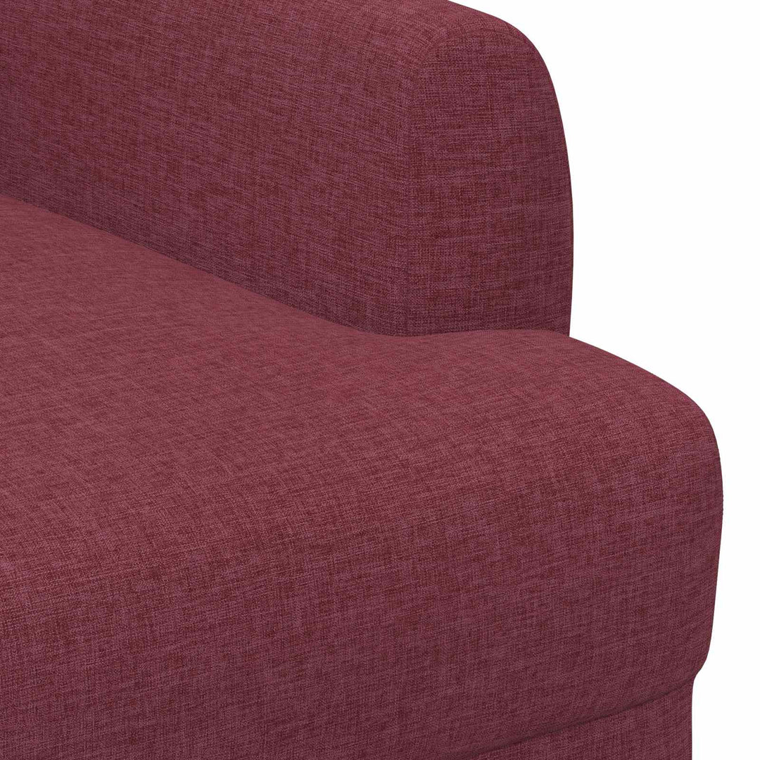 Lænestol med knap tufting Vinrød 116 x 67 x 80 cm Stof
