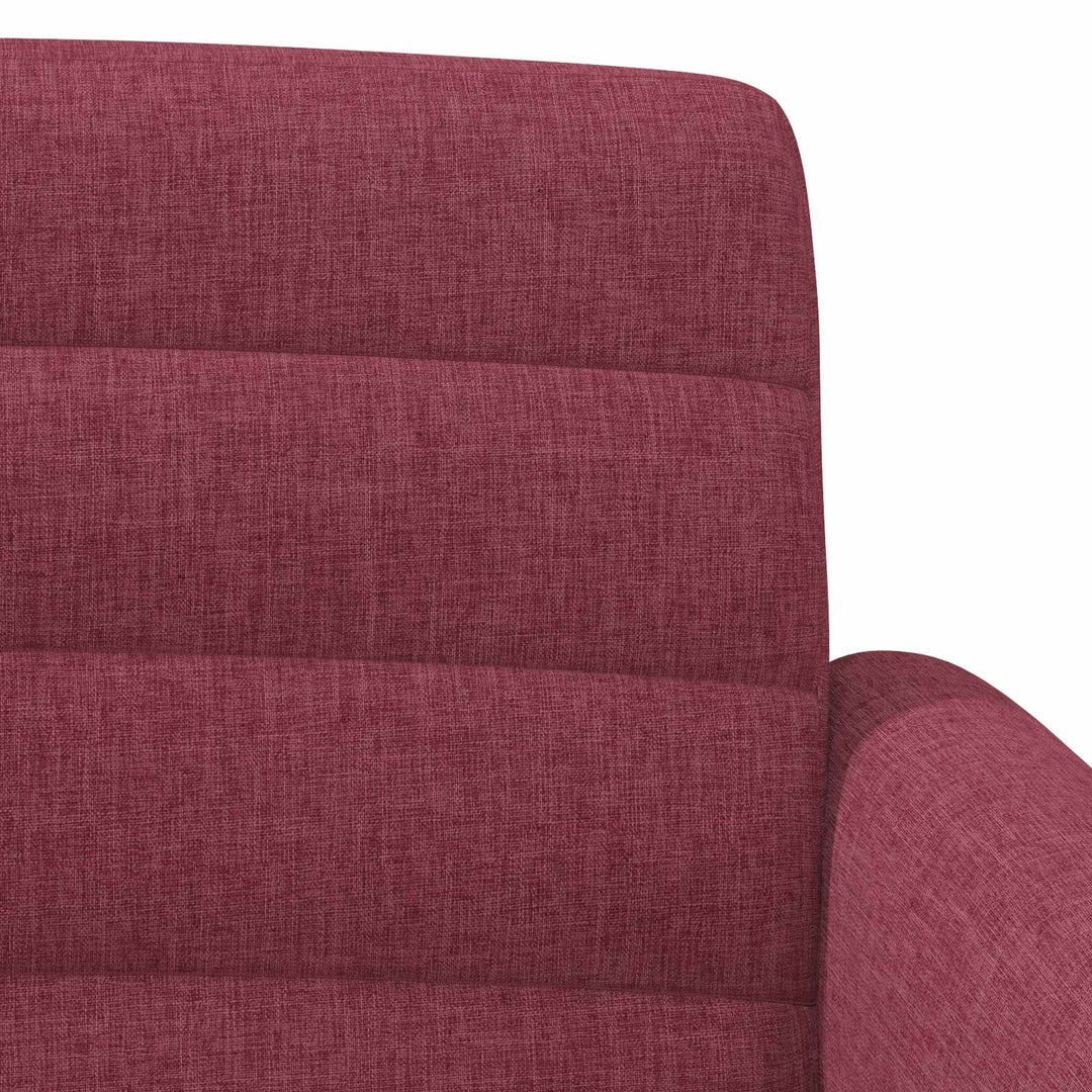 Lænestol med knap tufting Vinrød 116 x 67 x 80 cm Stof