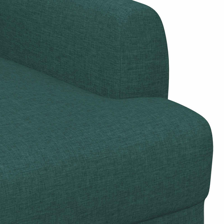 Lænestol med knap tufting Mørkegrøn 116 x 67 x 80 cm Stof