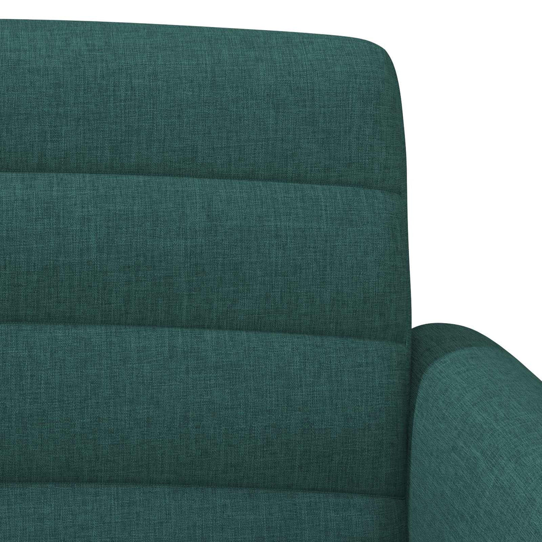 Lænestol med knap tufting Mørkegrøn 116 x 67 x 80 cm Stof