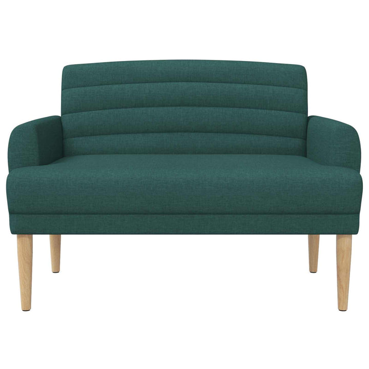 Lænestol med knap tufting Mørkegrøn 116 x 67 x 80 cm Stof