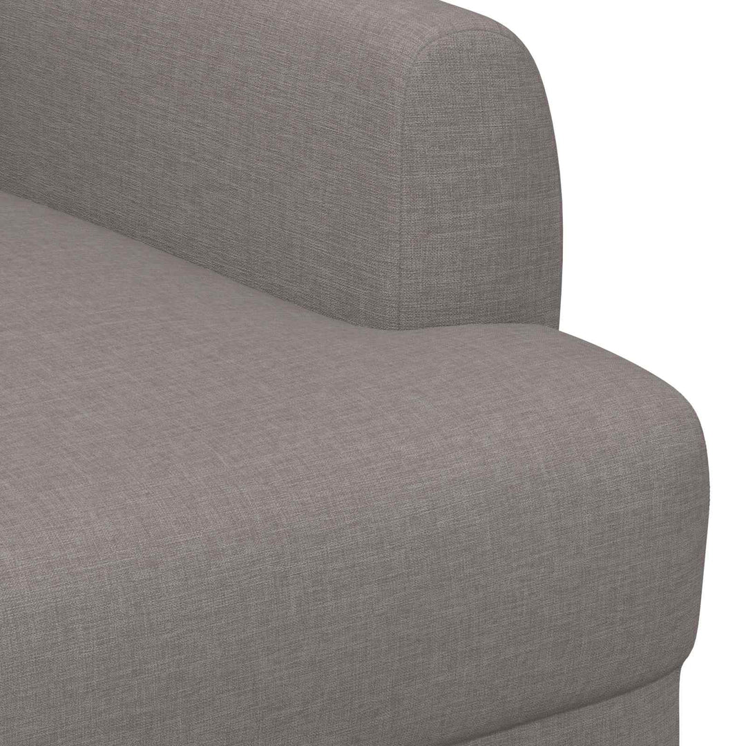 Lænestol med knap tufting Gråbrun 116 x 67 x 80 cm Stof