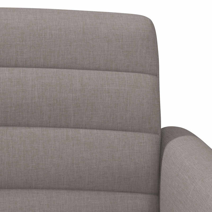 Lænestol med knap tufting Gråbrun 116 x 67 x 80 cm Stof