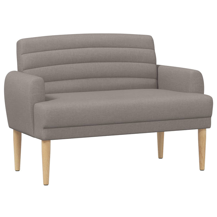 Lænestol med knap tufting Gråbrun 116 x 67 x 80 cm Stof