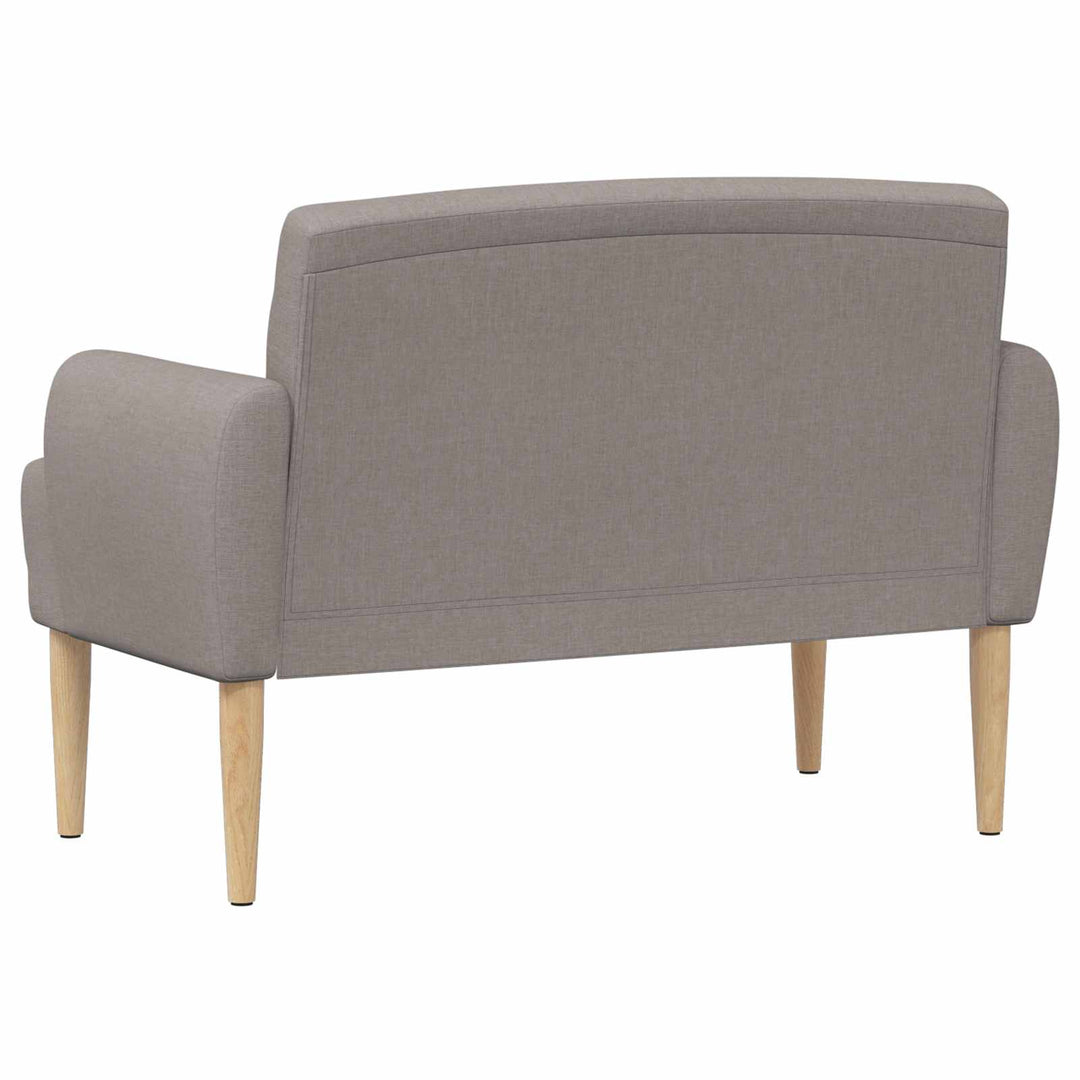 Lænestol med knap tufting Gråbrun 116 x 67 x 80 cm Stof