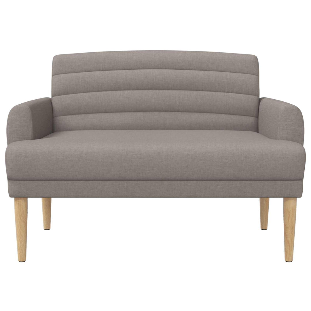 Lænestol med knap tufting Gråbrun 116 x 67 x 80 cm Stof