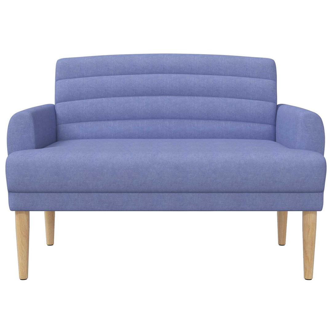 Lænestol med knap tufting Jeans blå 116 x 67 x 80 cm Stof