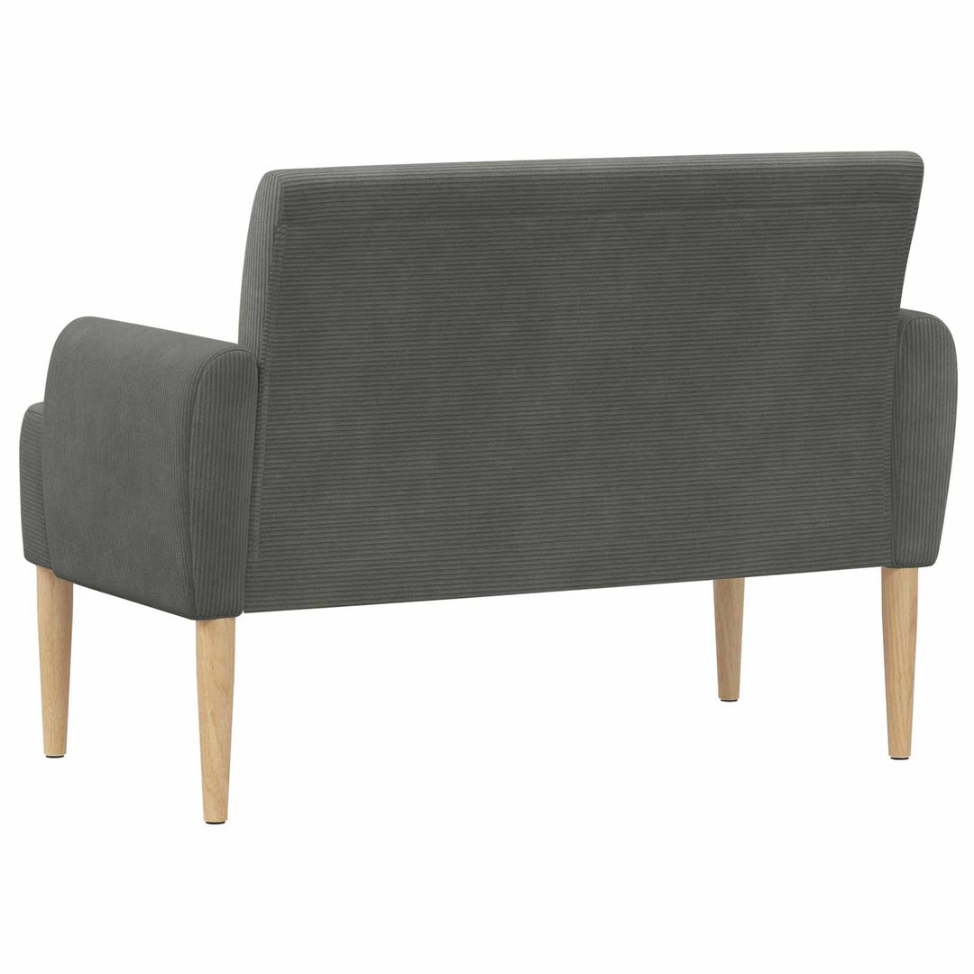 Lænestol med knap tufting Mørkegrå 116 x 67 x 81 cm Velourstof