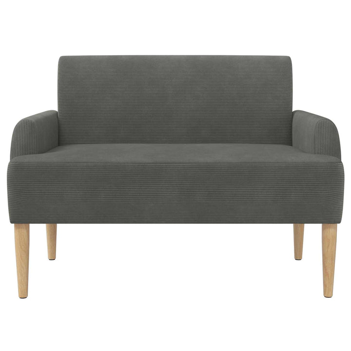 Lænestol med knap tufting Mørkegrå 116 x 67 x 81 cm Velourstof