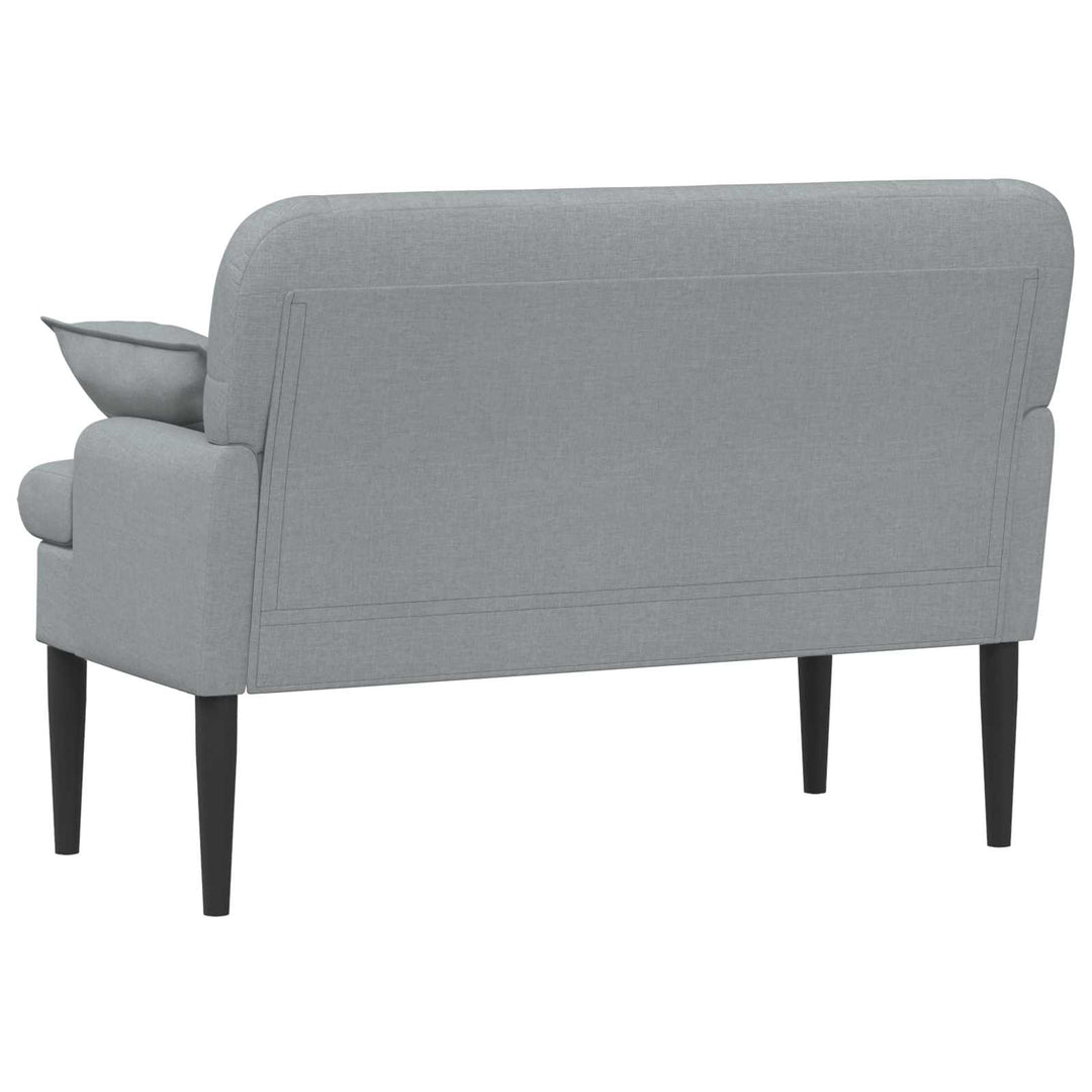 Lænestol med knap tufting Lysegrå 111 x 68 x 80 cm Stof