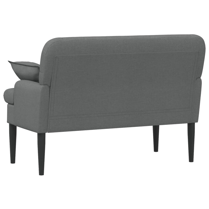 Lænestol med knap tufting Mørkegrå 111 x 68 x 80 cm Stof