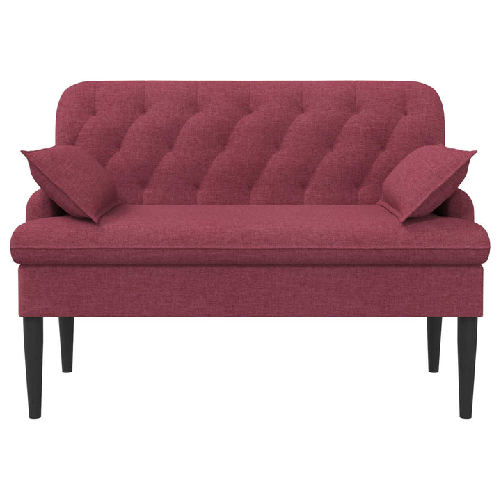 Lænestol med knap tufting Vinrød 111 x 68 x 80 cm Stof