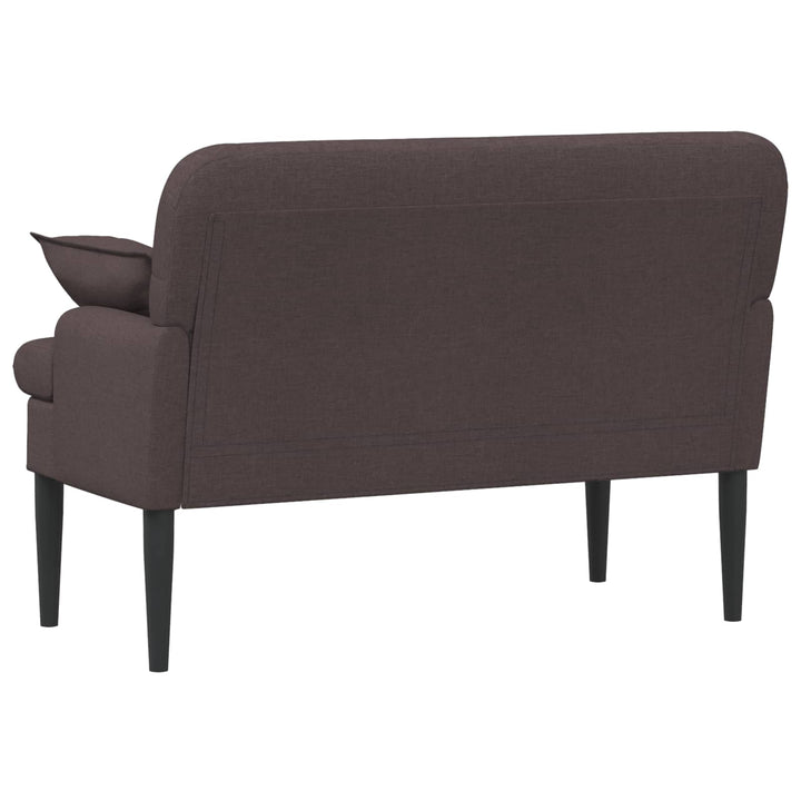 Lænestol med knap tufting Mørk Brun 111 x 68 x 80 cm Stof