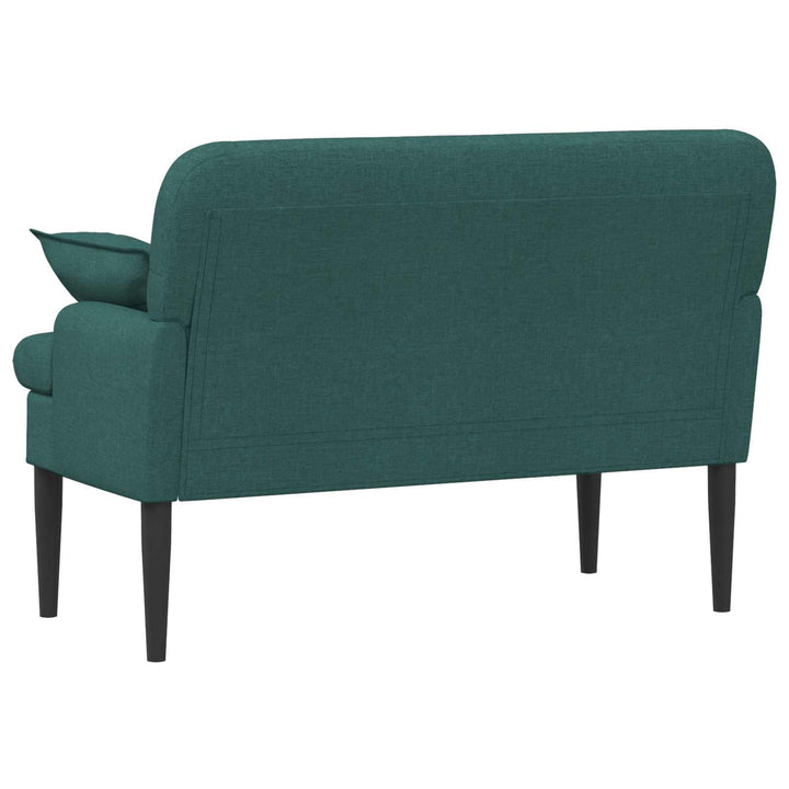 Lænestol med knap tufting Mørkegrøn 111 x 68 x 80 cm Stof
