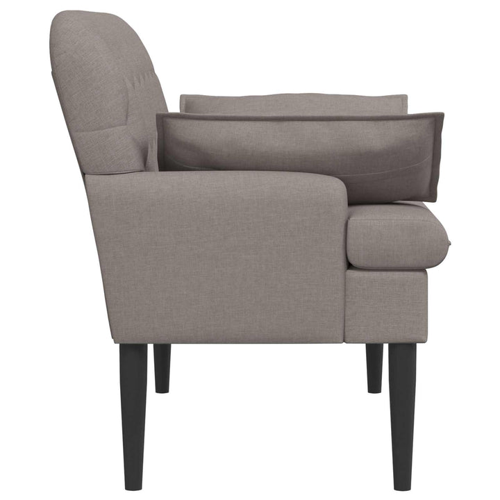 Lænestol med knap tufting Gråbrun 111 x 68 x 80 cm Stof