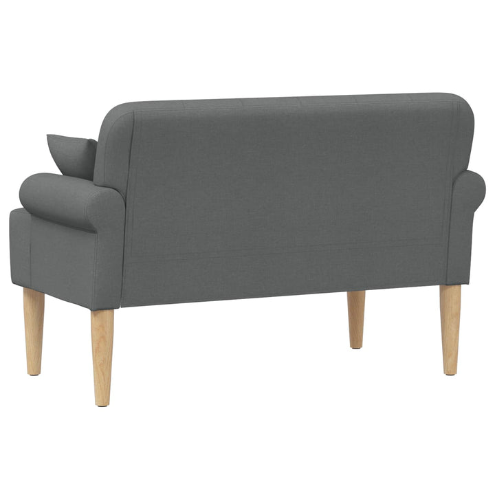 Lænestol med knap tufting Mørkegrå 120 x 65 x 79 cm Stof