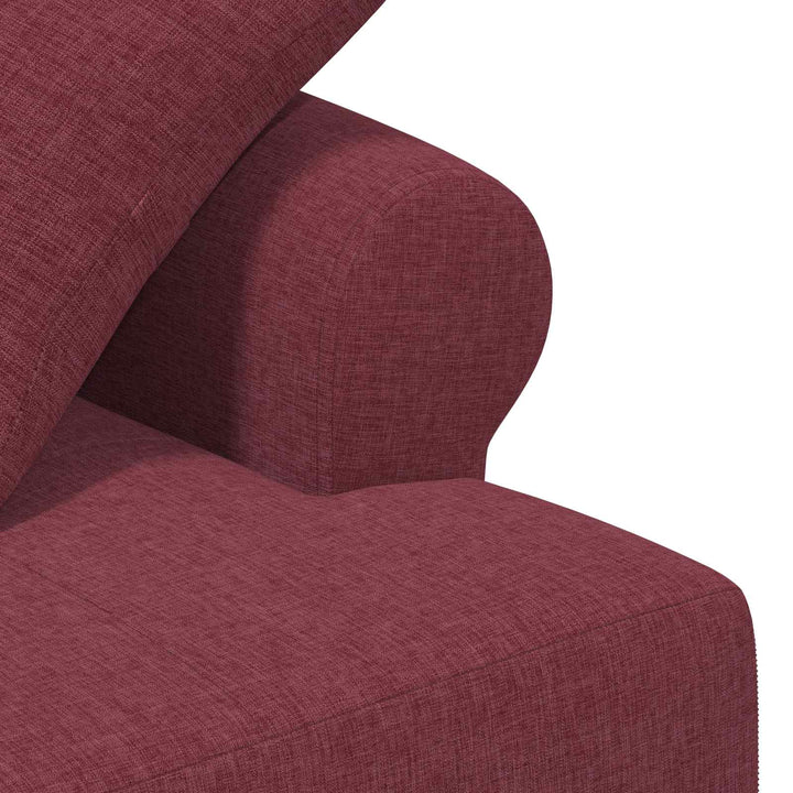 Lænestol med knap tufting Vinrød 120 x 65 x 79 cm Stof