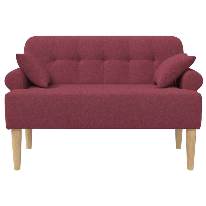 Lænestol med knap tufting Vinrød 120 x 65 x 79 cm Stof