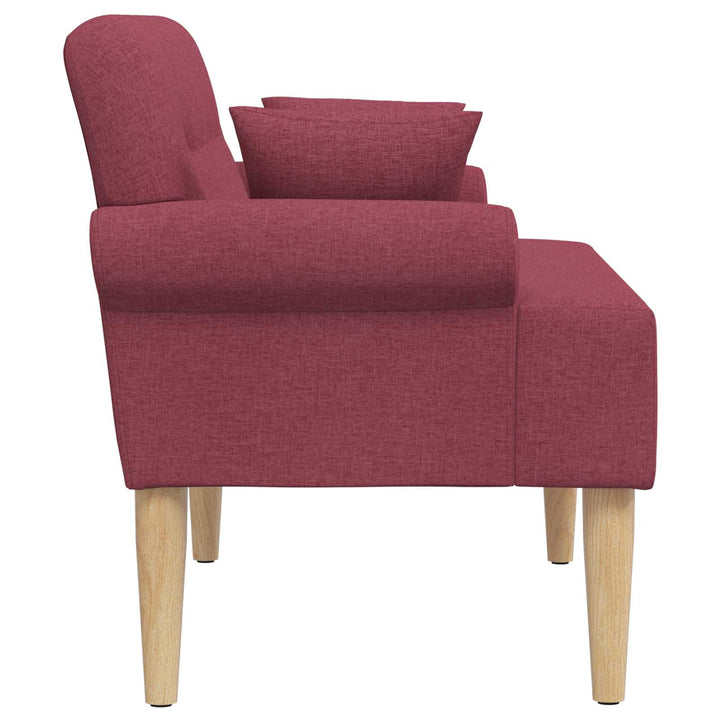 Lænestol med knap tufting Vinrød 120 x 65 x 79 cm Stof