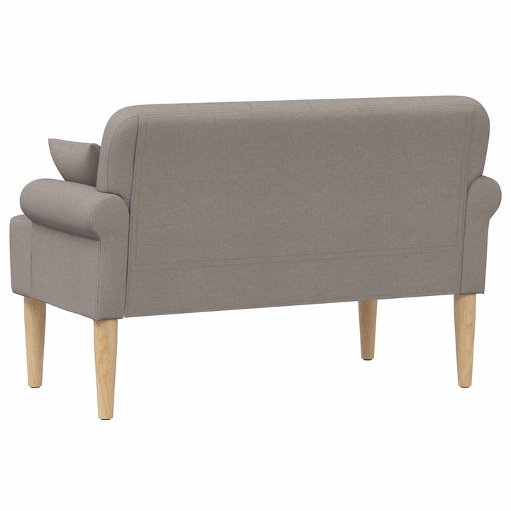 Lænestol med knap tufting Gråbrun 120 x 65 x 79 cm Stof