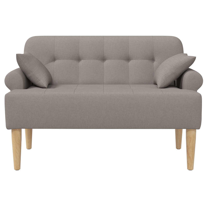 Lænestol med knap tufting Gråbrun 120 x 65 x 79 cm Stof