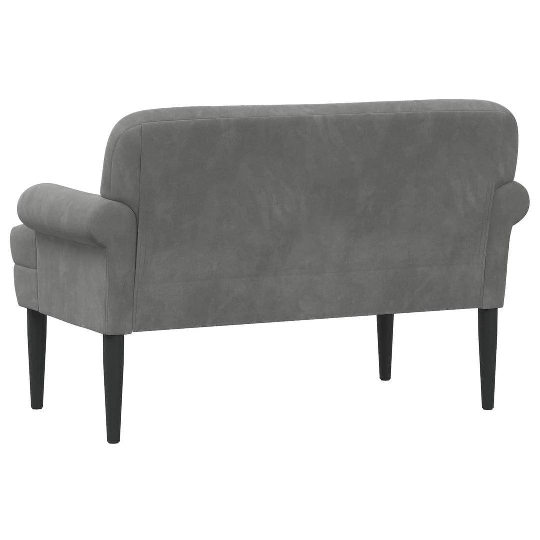 Lænestol med knap tufting Mørkegrå 120 x 66 x 78 cm Fløjl