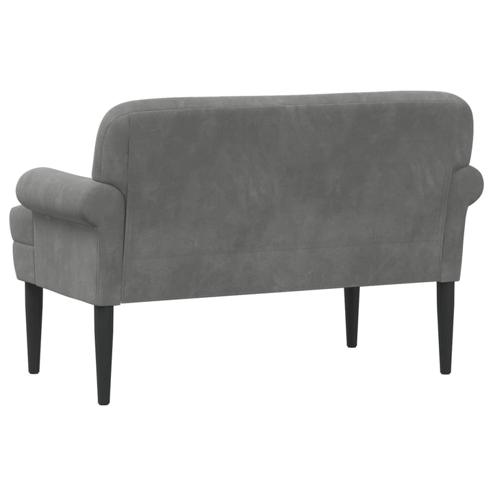 Lænestol med knap tufting Mørkegrå 120 x 66 x 78 cm Fløjl