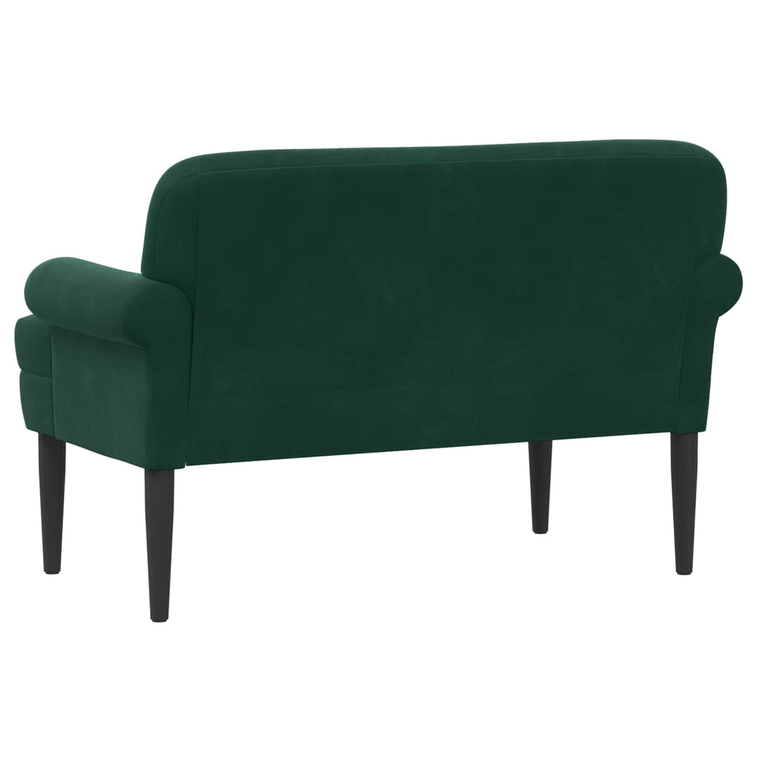 Lænestol med knap tufting Mørkegrøn 120 x 66 x 78 cm Fløjl