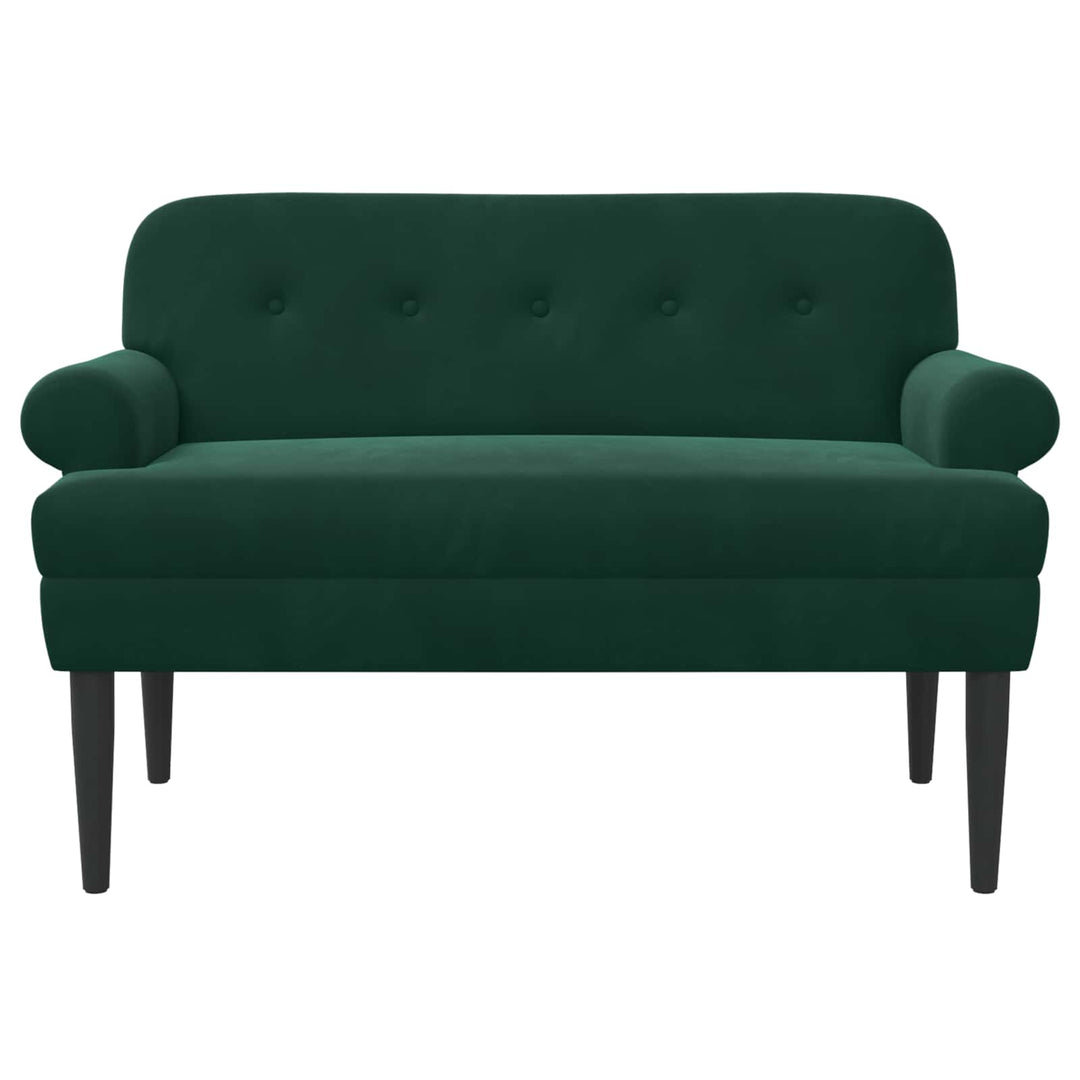 Lænestol med knap tufting Mørkegrøn 120 x 66 x 78 cm Fløjl