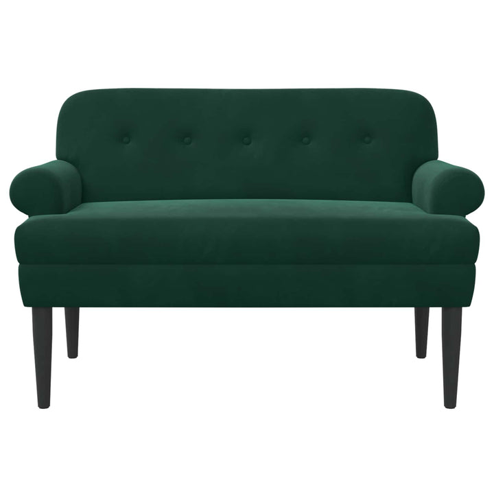 Lænestol med knap tufting Mørkegrøn 120 x 66 x 78 cm Fløjl